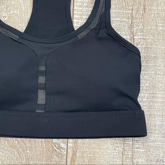 SOLID BLACK SPORTS BRA & HIGH-RISE LEGGINGS SET W/ STASH POCKETS - SZ: M & L - Picture 7 of 15
